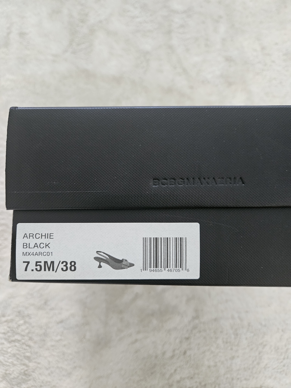 NWT BCBGMaxAzria Size 7.5 Black Crystal Bow Kitten Heel Pumps Preppy Coquette - Picture 5 of 12